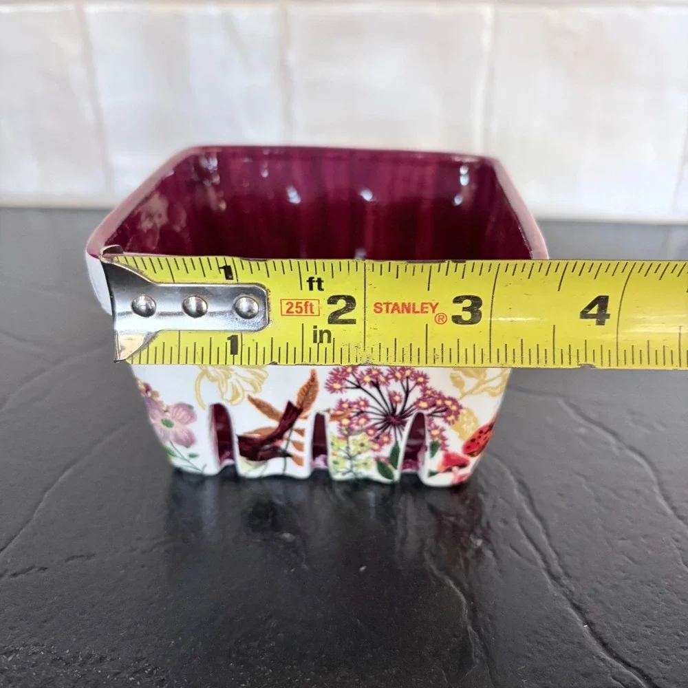 Anthropologie Nathalie Lete Berry Bowl Rare Cute Whimsical Bird Cottage Fairy